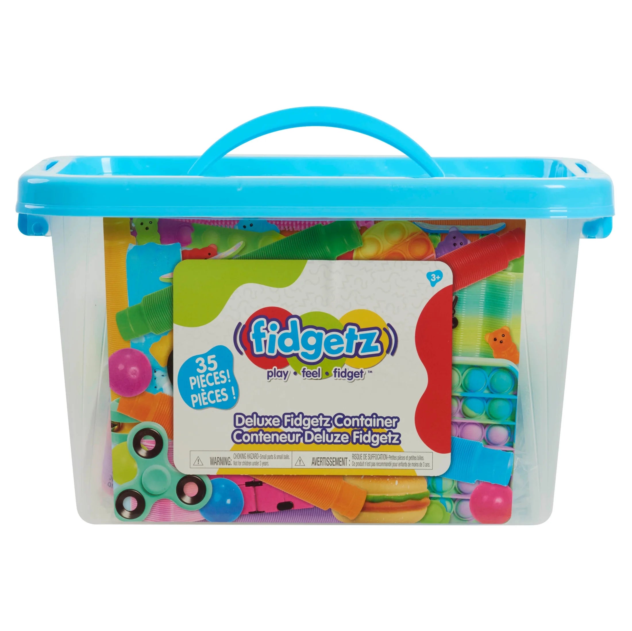 Deluxe Fidget Toys Container, Sensory Toys for Kids and Adults, Anxiety and Stress Relief Toys, Kids Toys for Ages 3 Up