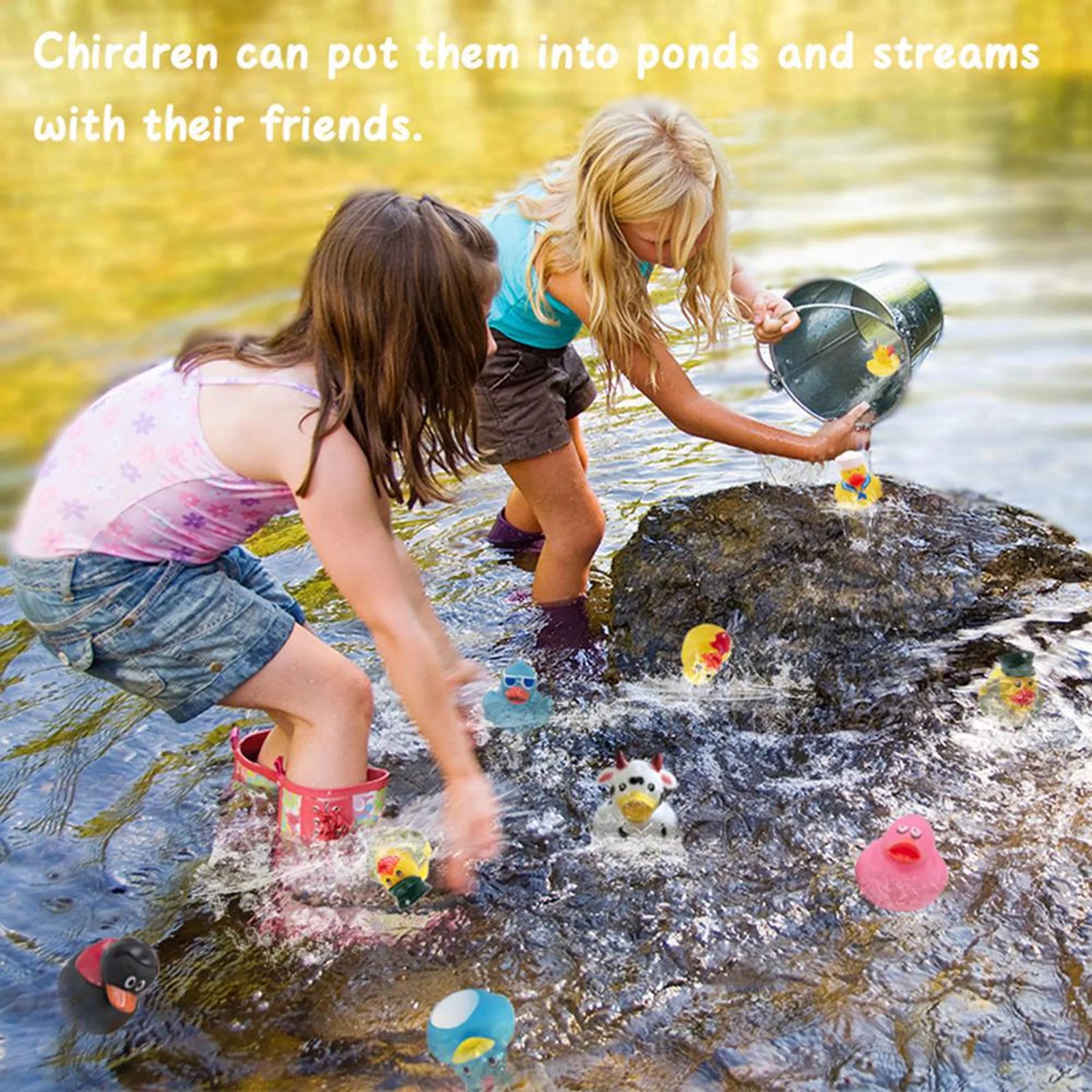 30 Pack Rubber Duck for Jeeps Ducking - 2" Bulk Floater Duck for Kids - Baby Bath Toy Assortment (30 Varieties)