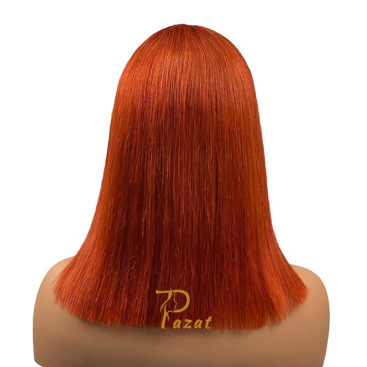 Ginger Orange Lace Front Wigs Human Hair for Black Women 13X4 HD Straight Lace Frontal Wigs Glueless Ginger Wigs Human Hair Pre Plucked with Baby Hair 180% Density Color Wig 10 Inch
