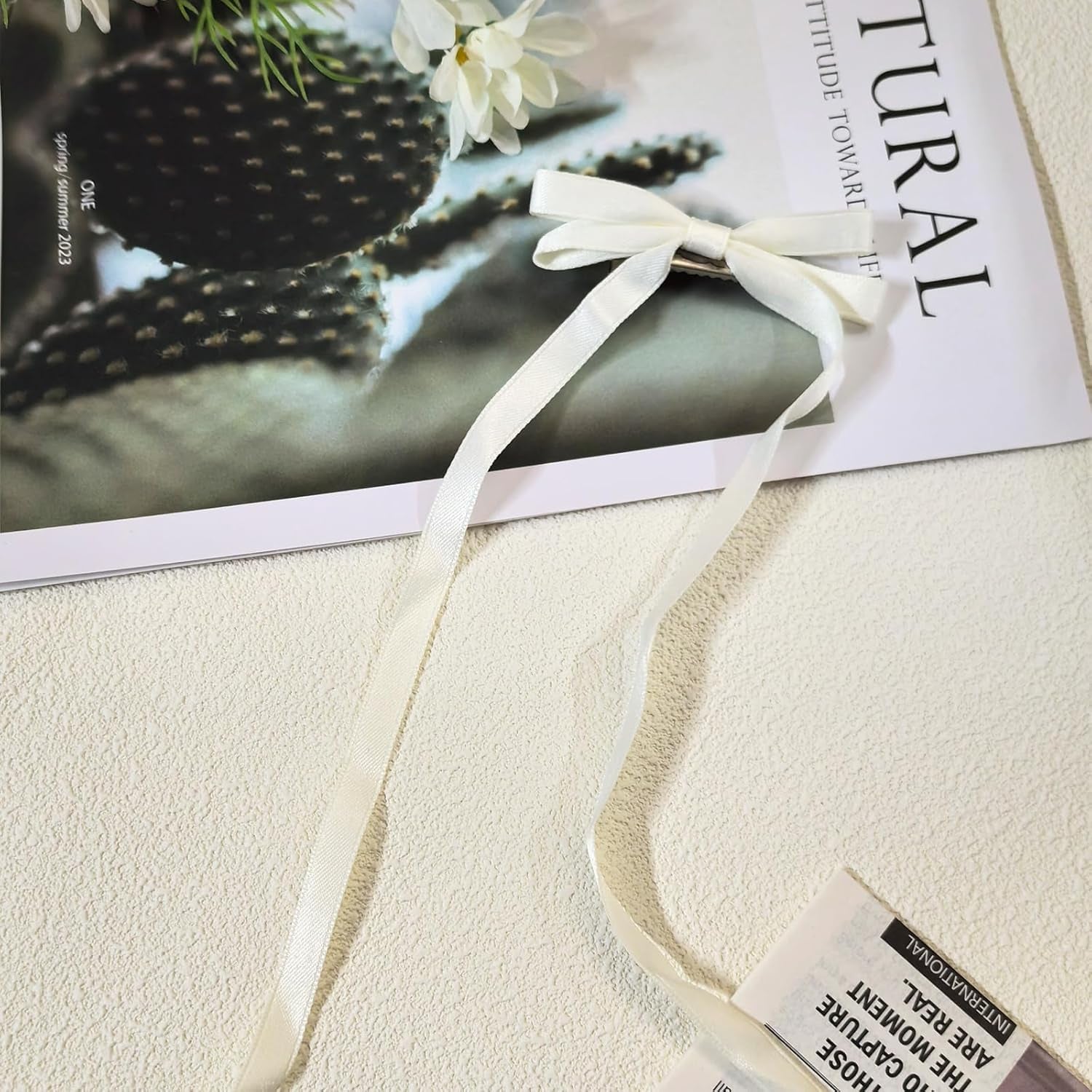 Double Hair Bows for Girls Cute Hair Clips for Women Long Tassel Hair Ribbon Hair Bow Clips Colorful Hair Ribbons Bows for Hair Clip Kawaii Hair Bow Clips Bowknot Metal Hair Barrettes Hair Accessories