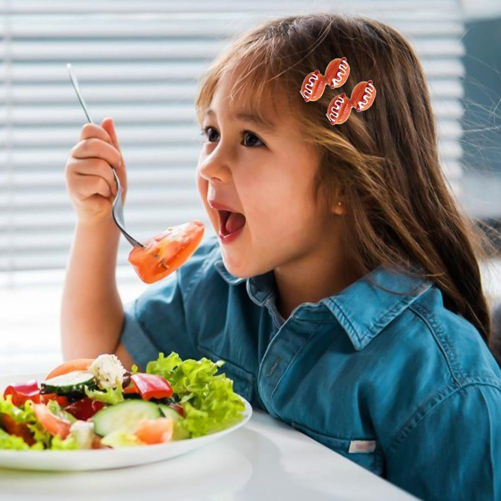 10 PACK Mini Food Hair Clips, Simulation Pattern Funny Hair Accessories, Side Hair Clips, Egg Tart Duckbill Clips Pizza Simulated Food Hot Dog Hairpins Bread Side Clips Hair Accessories