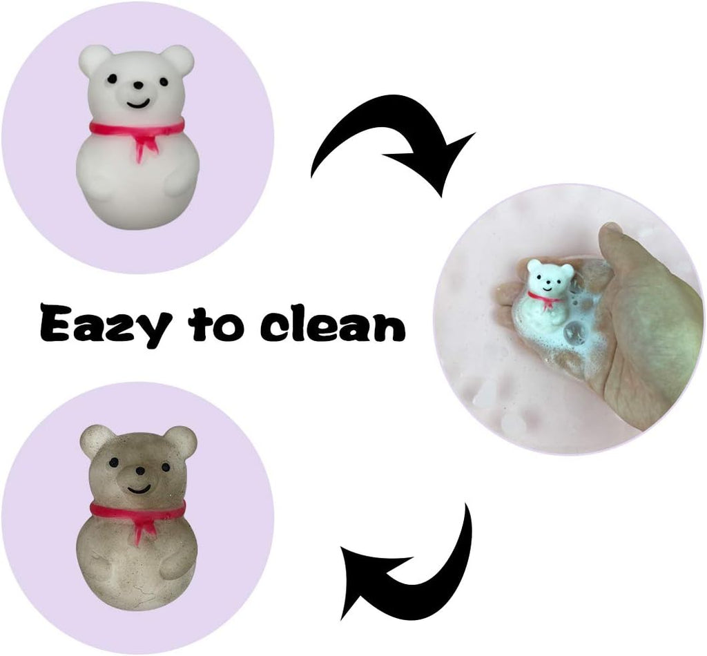 24 PCS Christmas Mochi Squishy Toys Squishies Christmas Toys for Kids Girls Boys Toddlers Christmas Party Favors Stocking Stuffers Gifts