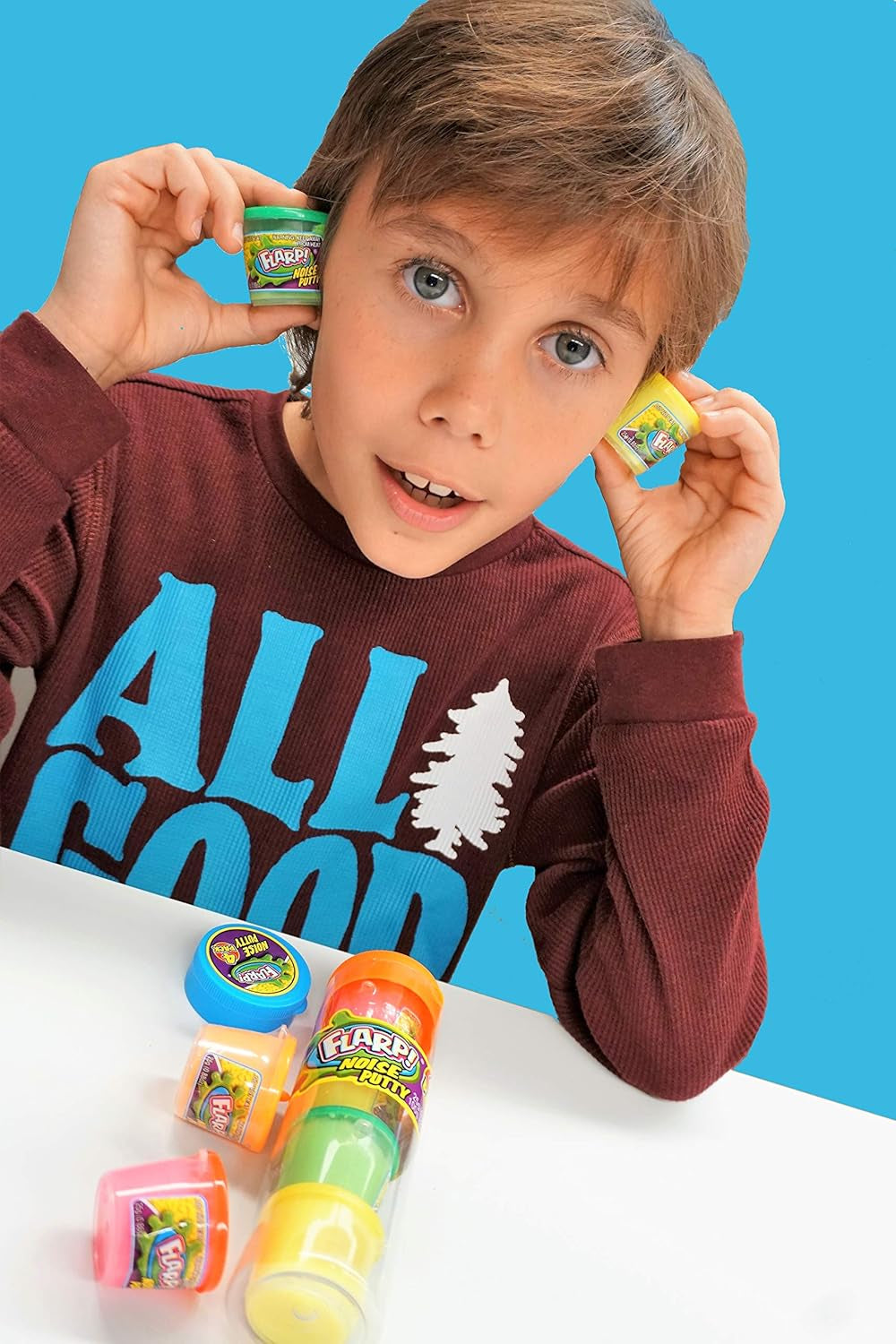 Mini Flarp Noise Putty W/Plastic Containers (3 Pack, 12 Toys) Bulk Slime Party Favors. Stress Relief Sensory Fidget Toys. Goodie Bag Stuffers. 336-3P